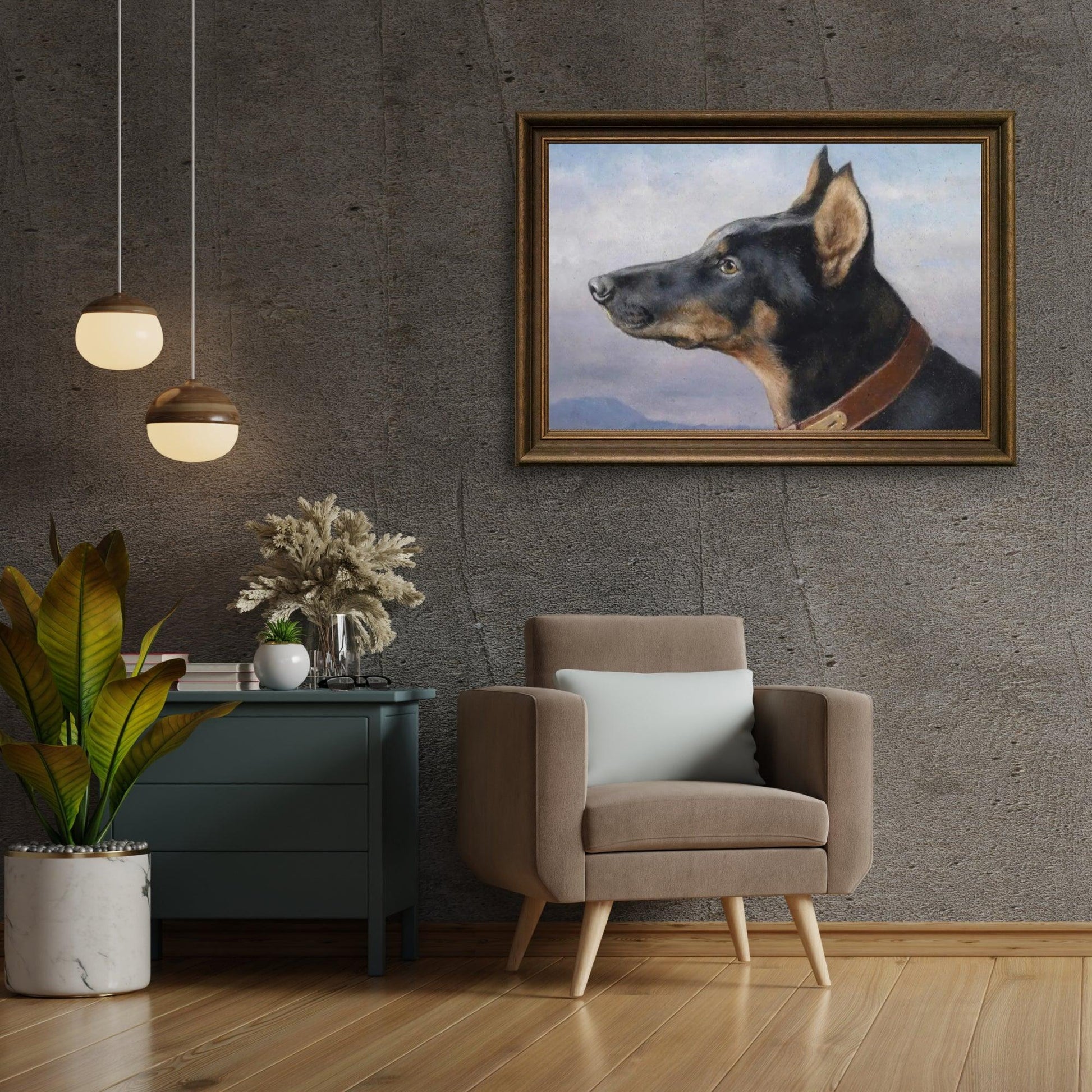 Diamond Painting - Portret van een Doberman