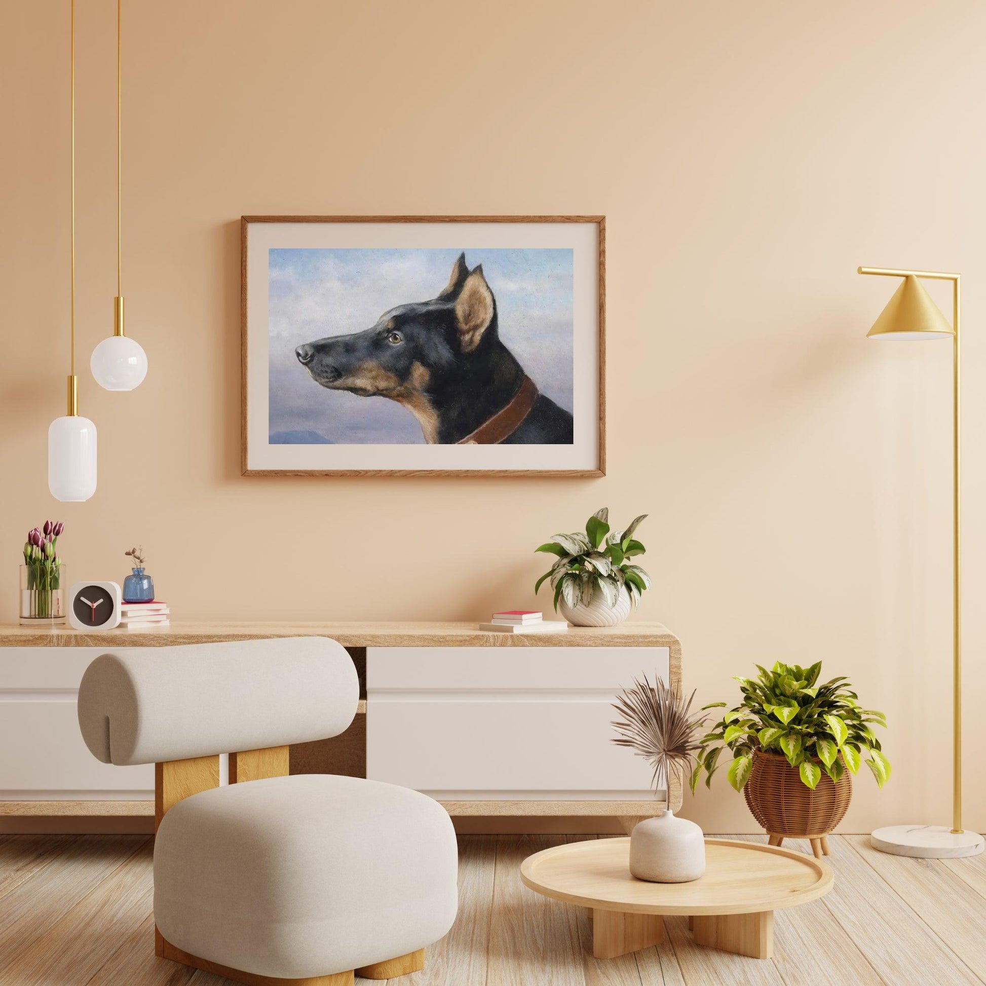 Diamond Painting - Portret van een Doberman
