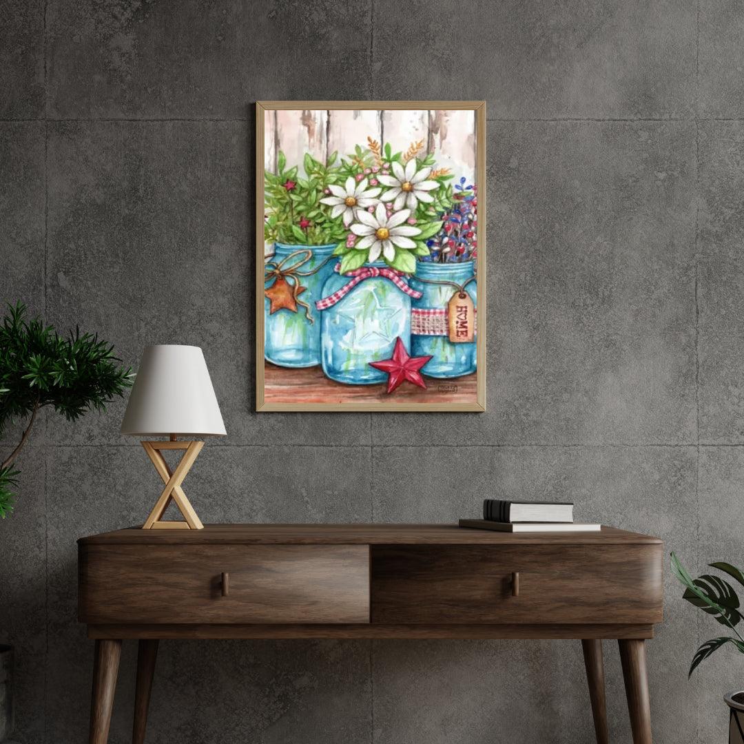 Diamond Painting -  Potten met bloemen en sterren - SEOS Shop ®