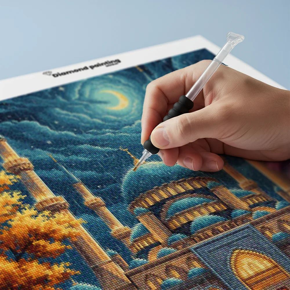 Diamond Painting - Regenachtige Moskee