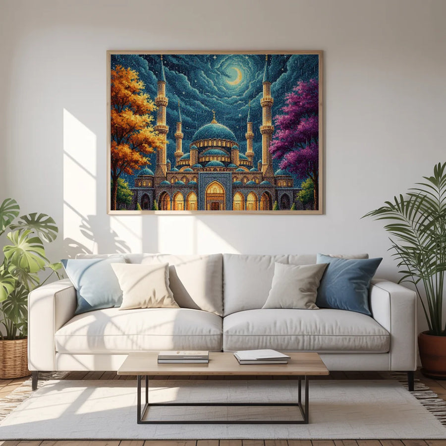 Diamond Painting - Regenachtige Moskee
