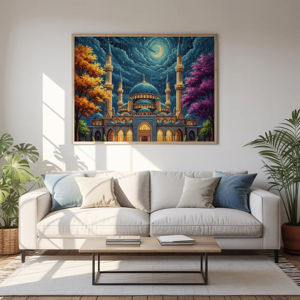 Diamond Painting - Regenachtige Moskee