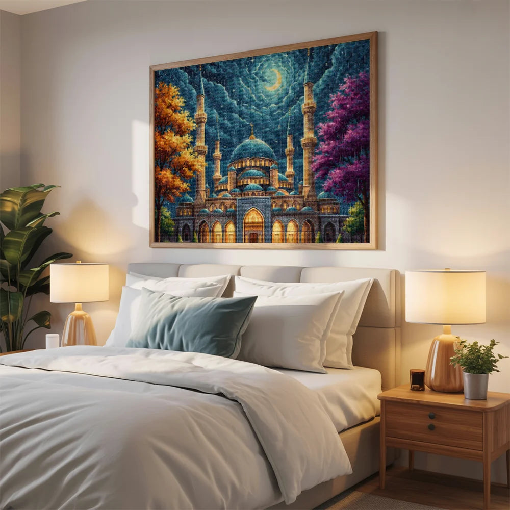 Diamond Painting - Regenachtige Moskee