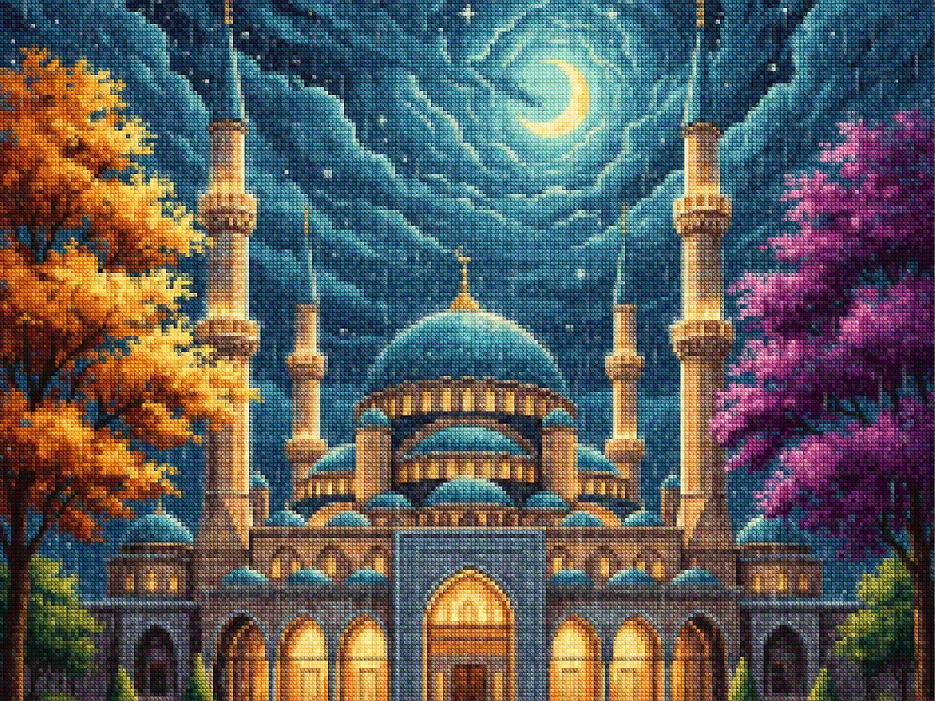 Diamond Painting - Regenachtige Moskee