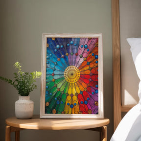 Diamond Painting - Regenboogspectrum Mandala - Mandala's