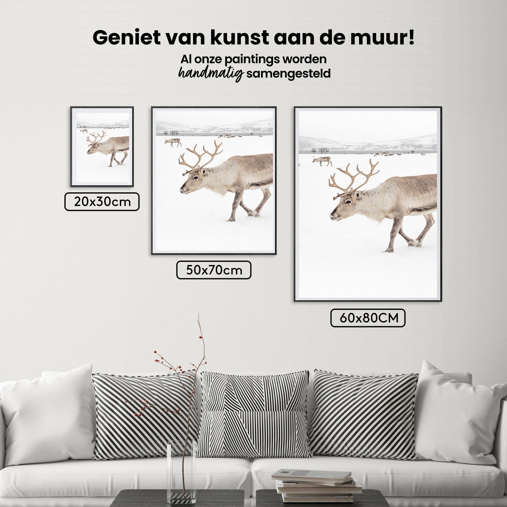Diamond Painting - Rendieren in een winterlandschap