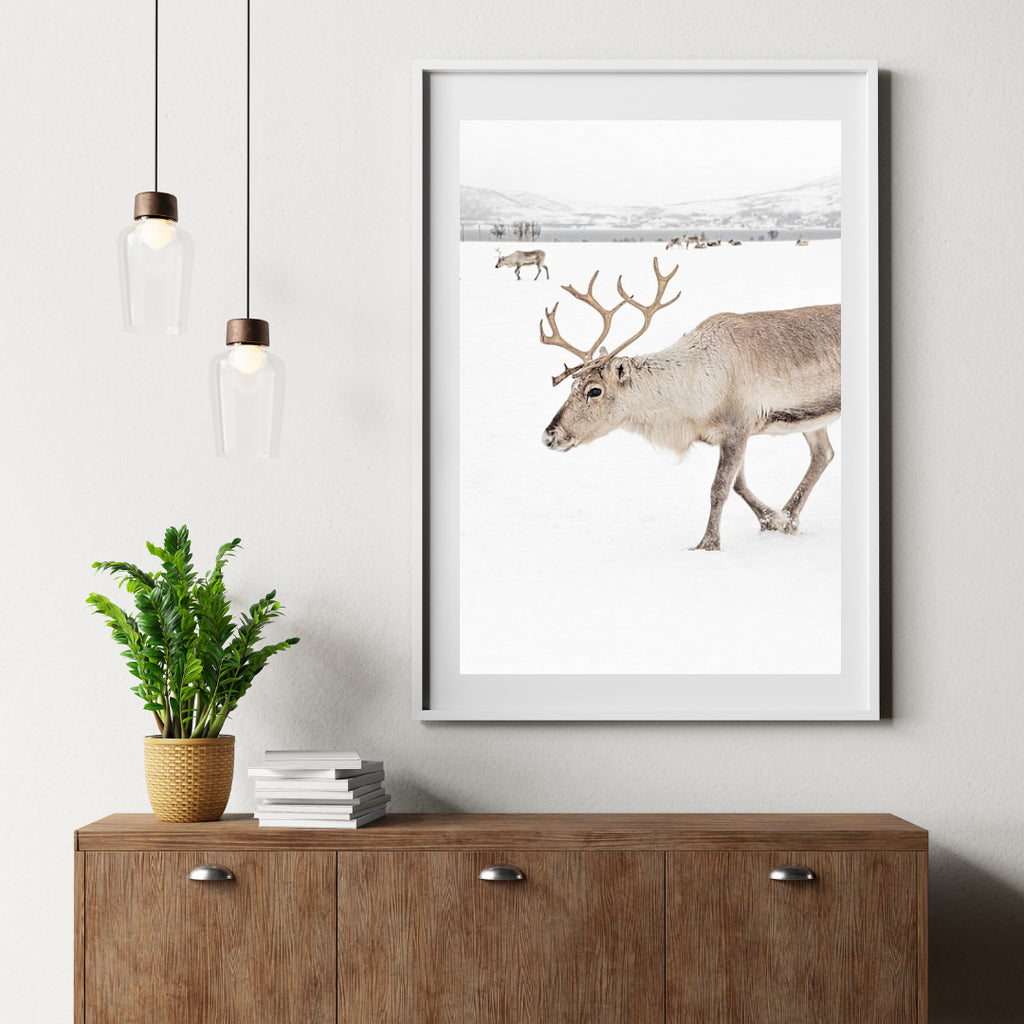 Diamond Painting - Rendieren in een winterlandschap