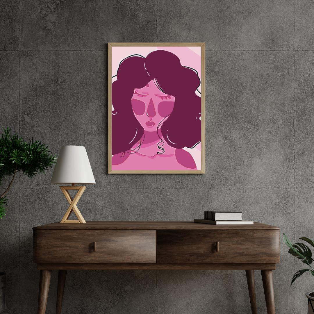 Diamond Painting - Roze dame - SEOS Shop ®