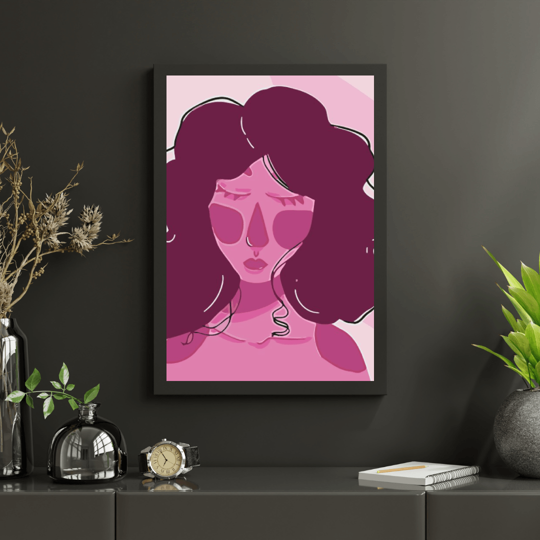 Diamond Painting - Roze dame - SEOS Shop ®
