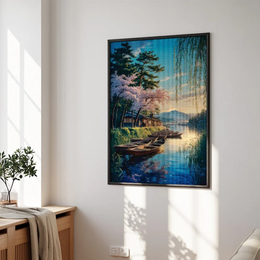 Diamond Painting - Rustige kusten van Kyoto