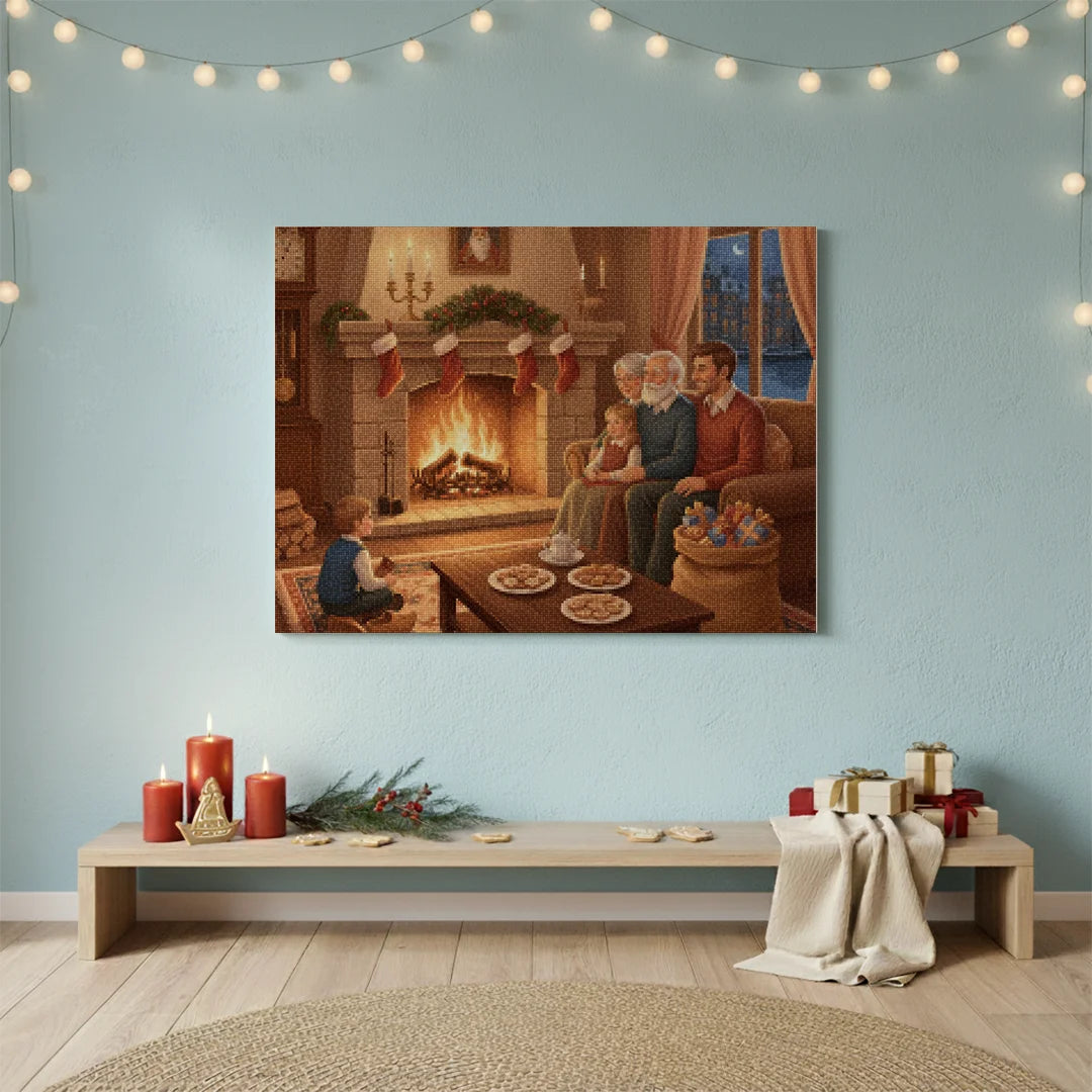 Diamond Painting - Samen bij het vuur