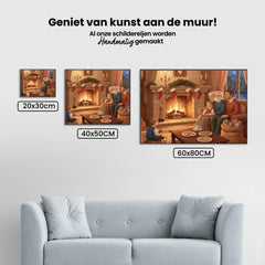 Diamond Painting - Samen bij het vuur