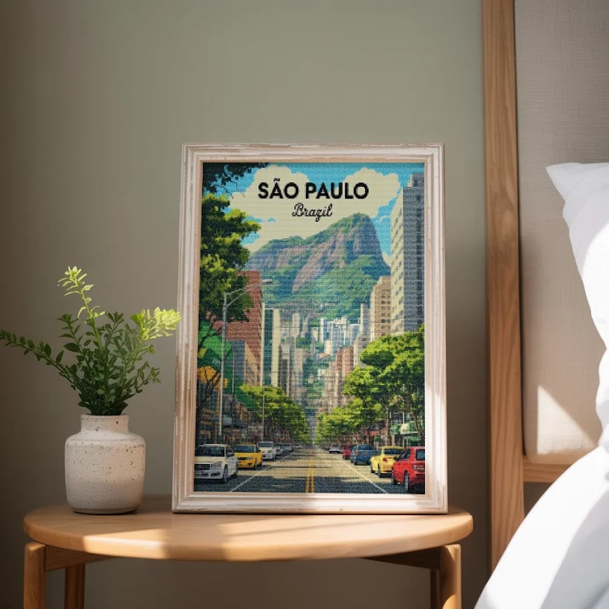 Diamond Painting - Sao Paulo, Brazilië