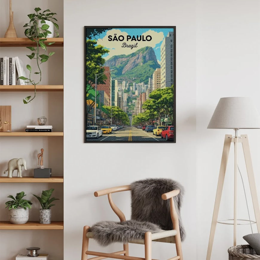 Diamond Painting - Sao Paulo, Brazilië