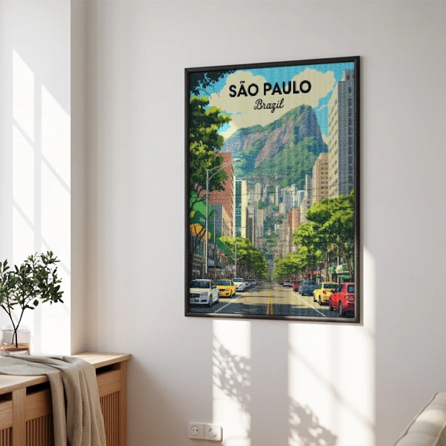 Diamond Painting - Sao Paulo, Brazilië