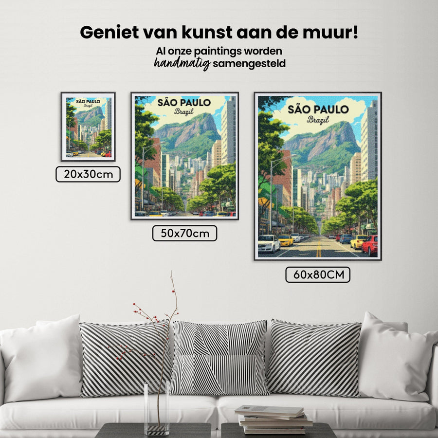 Diamond Painting - Sao Paulo, Brazilië