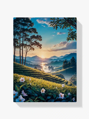 Diamond Painting - Schemering over de Theeheuvels