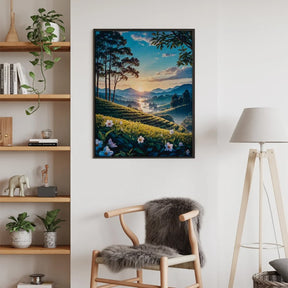 Diamond Painting - Schemering over de Theeheuvels