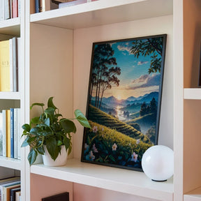 Diamond Painting - Schemering over de Theeheuvels