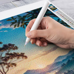 Diamond Painting - Schemering over de Theeheuvels