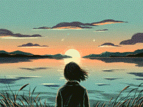 Diamond Painting - Schemerreflecties