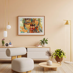 Diamond Painting - Schilderij van Uilen