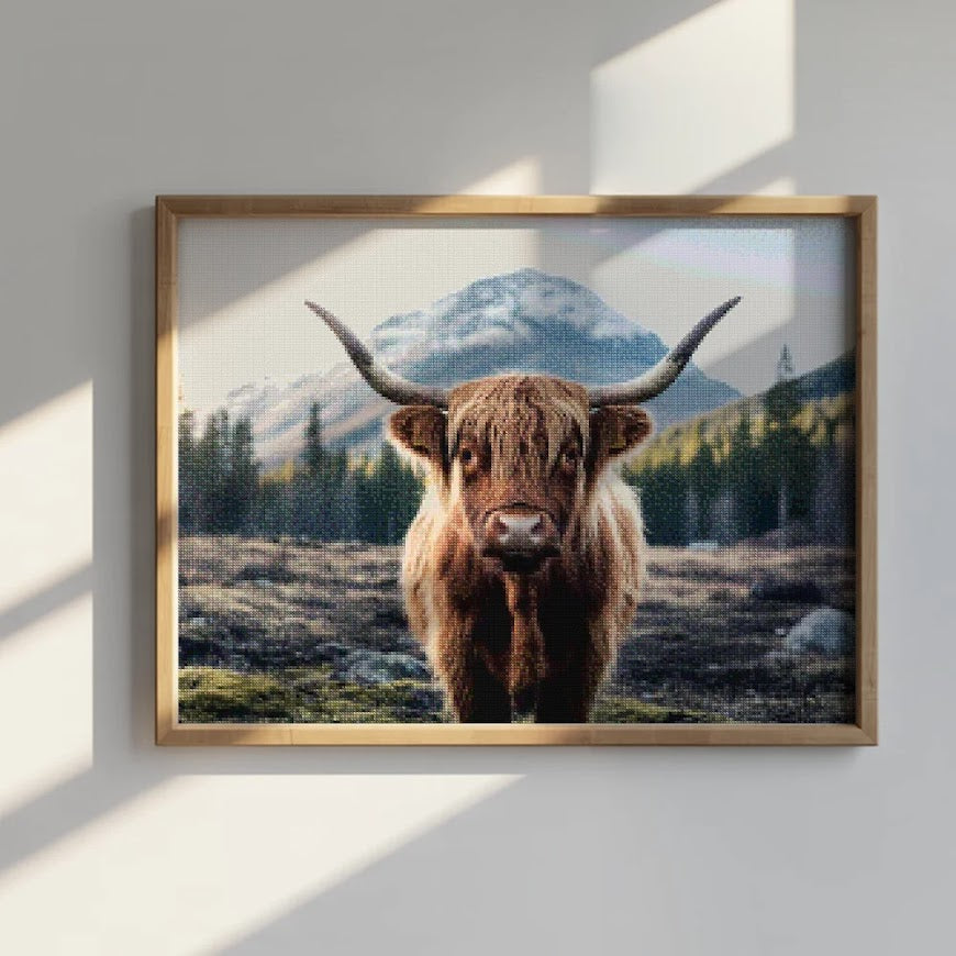 Diamond Painting - Schotse hooglander