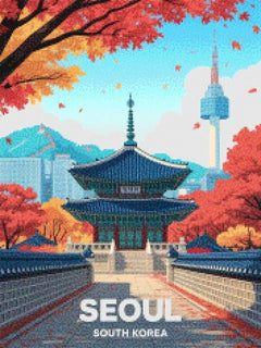 Diamond Painting - Seoel, Zuid-Korea