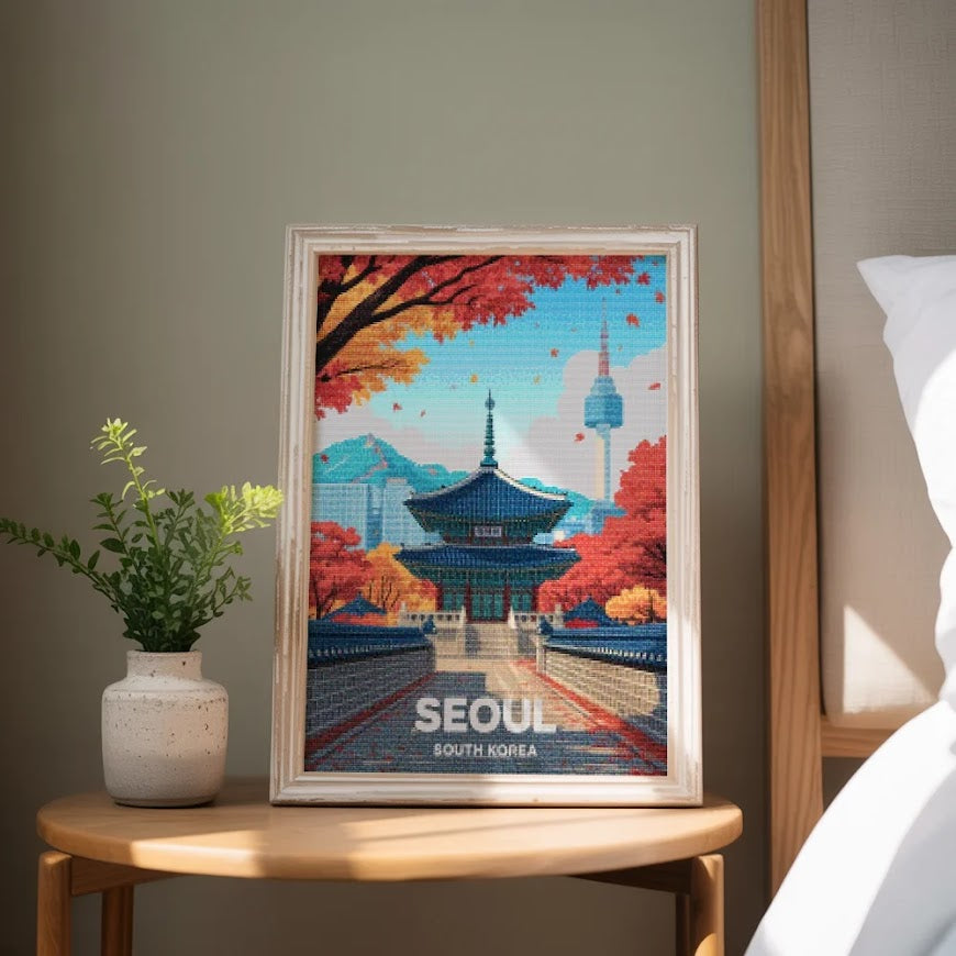 Diamond Painting - Seoel, Zuid-Korea