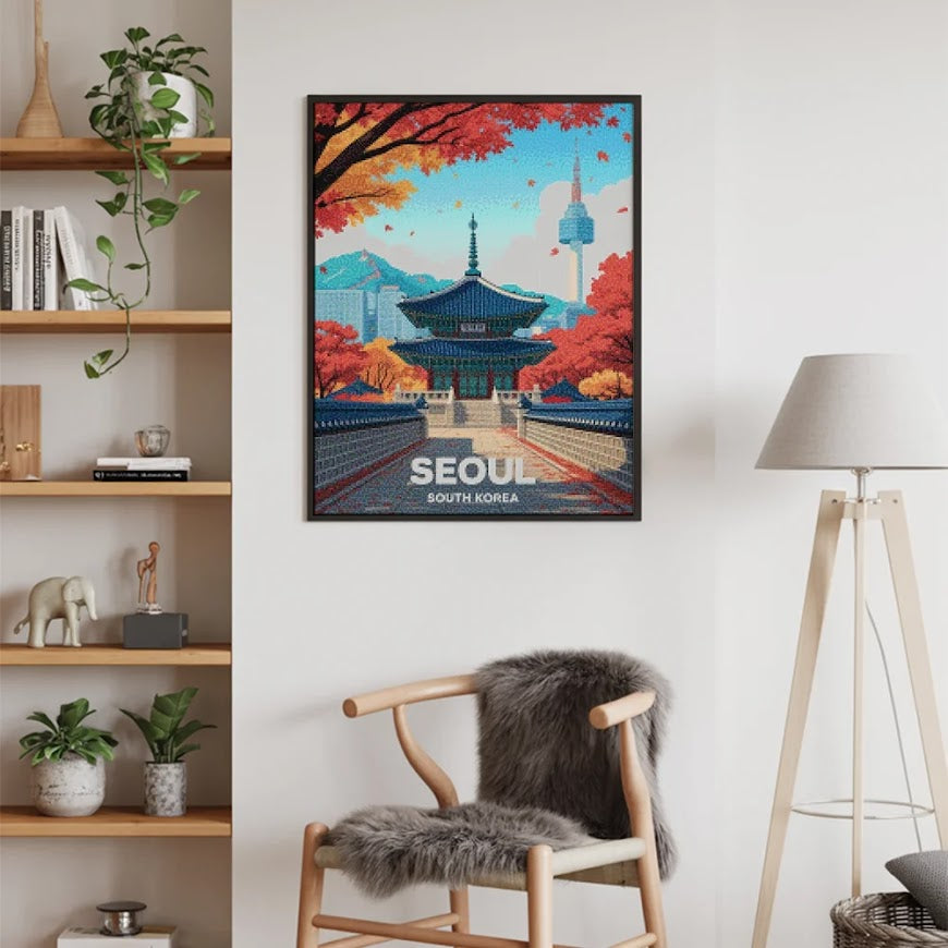 Diamond Painting - Seoel, Zuid-Korea