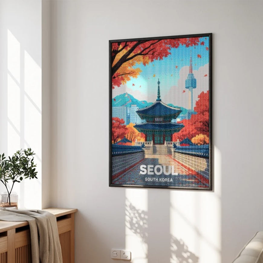 Diamond Painting - Seoel, Zuid-Korea