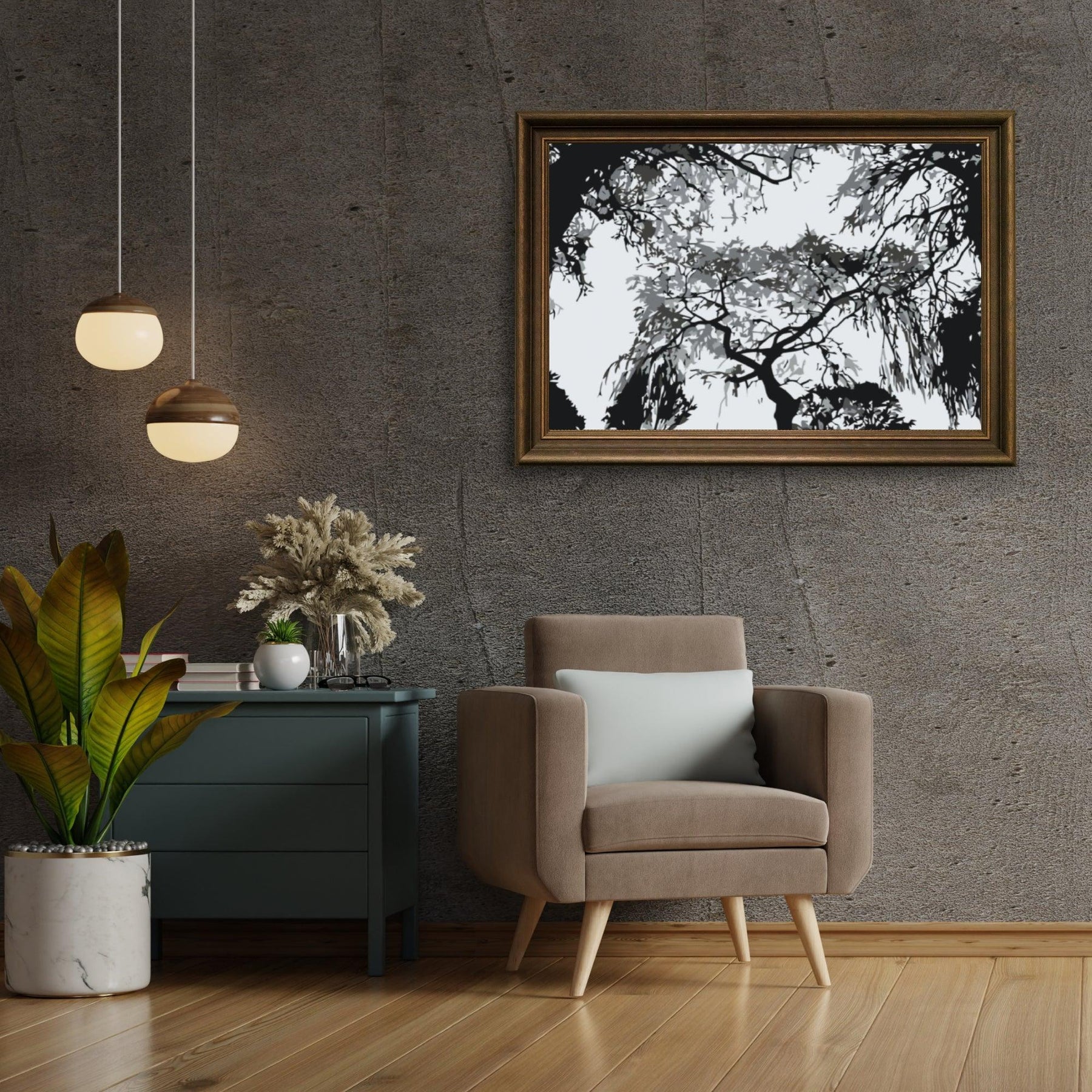 Diamond Painting - Silhouet van bomen - SEOS Shop ®