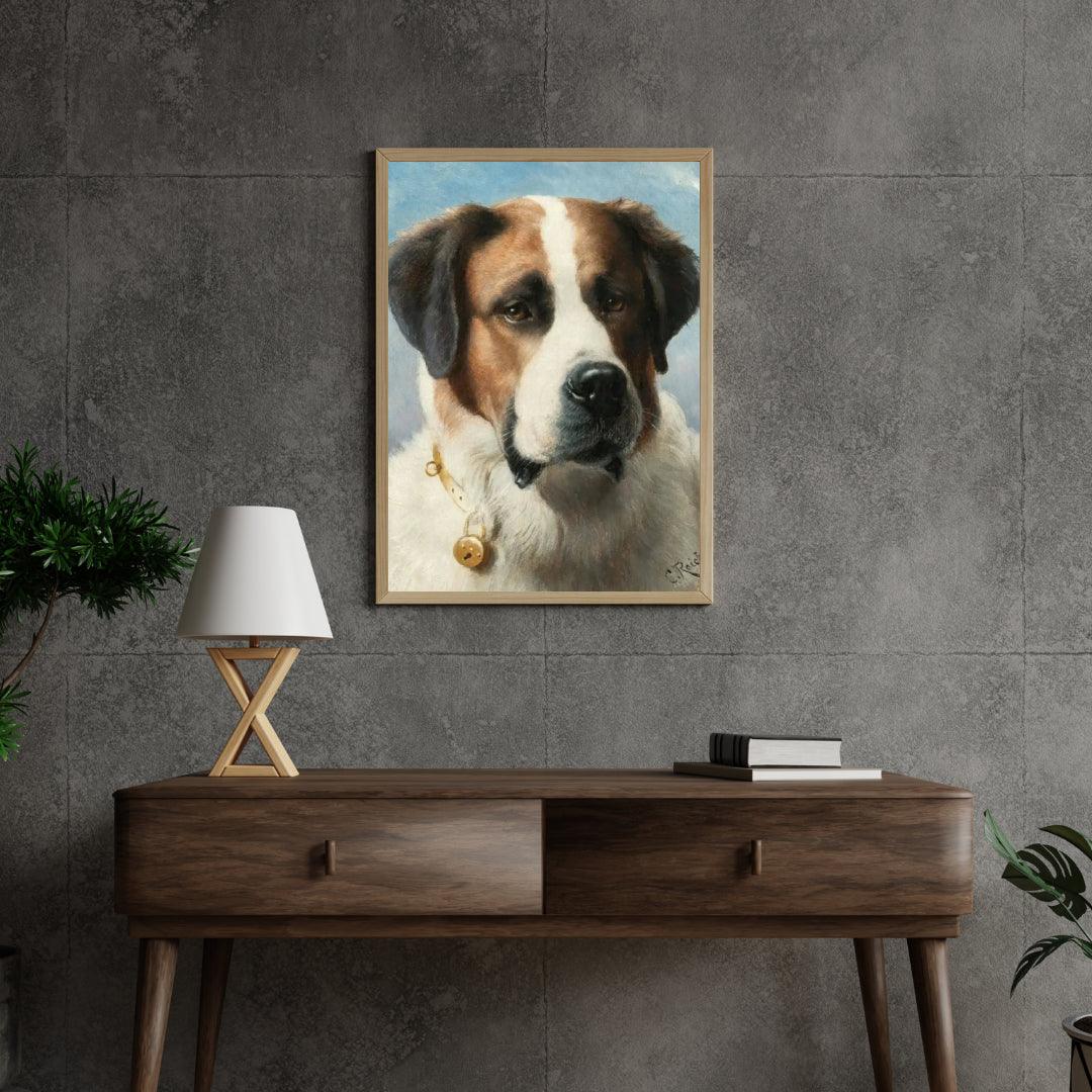 Diamond Painting - Sint Bernard schilderij: Hond