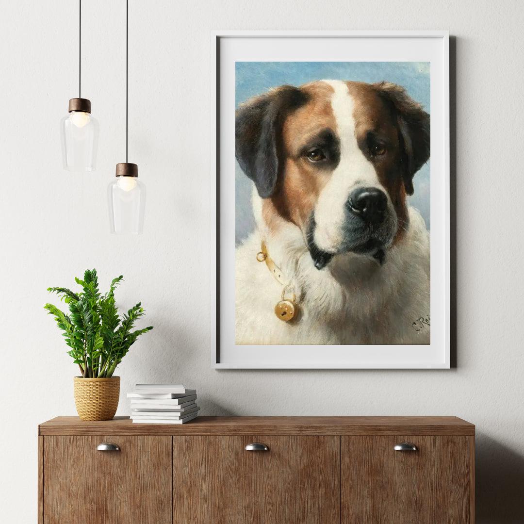 Diamond Painting - Sint Bernard schilderij: Hond