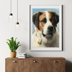 Diamond Painting - Sint Bernard schilderij: Hond
