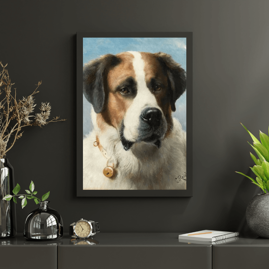 Diamond Painting - Sint Bernard schilderij: Hond