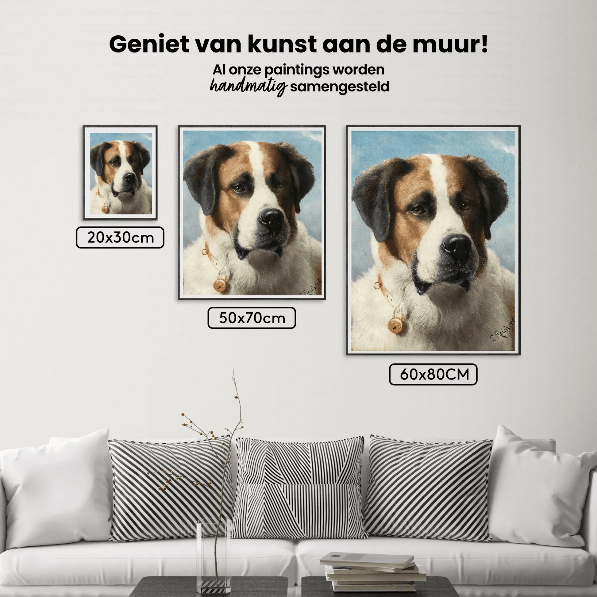 Diamond Painting - Sint Bernard schilderij: Hond