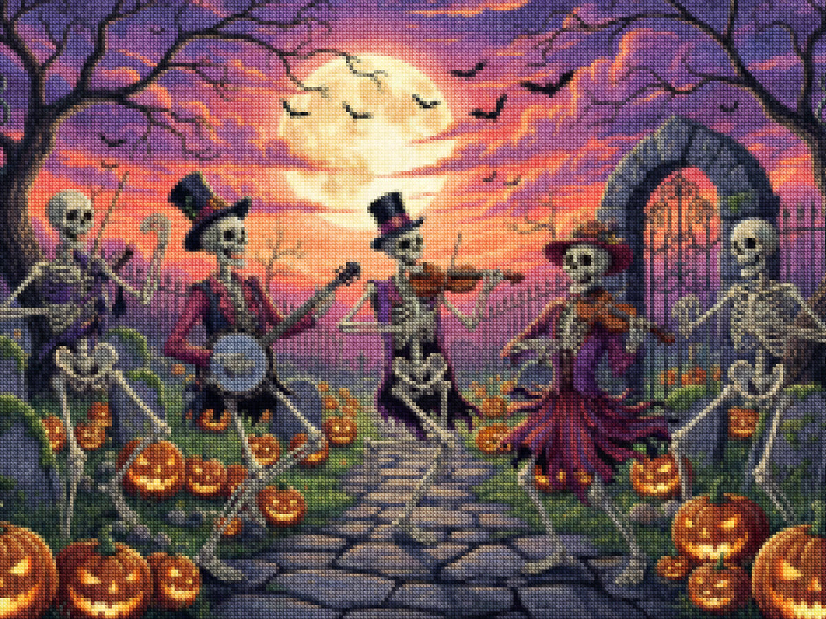 Diamond Painting - Skeletdans