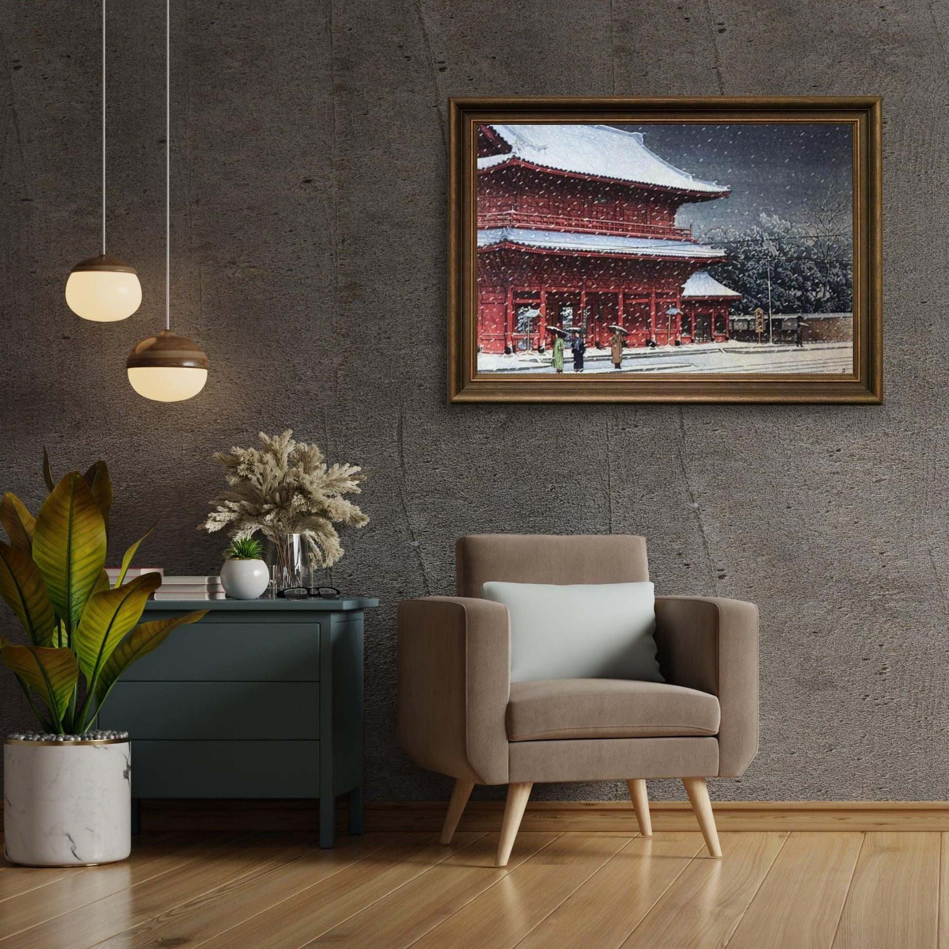 Diamond Painting - Sneeuw boven Zojoji Tempel - SEOS Shop ®