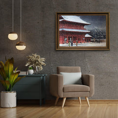 Diamond Painting - Sneeuw boven Zojoji Tempel - SEOS Shop ®
