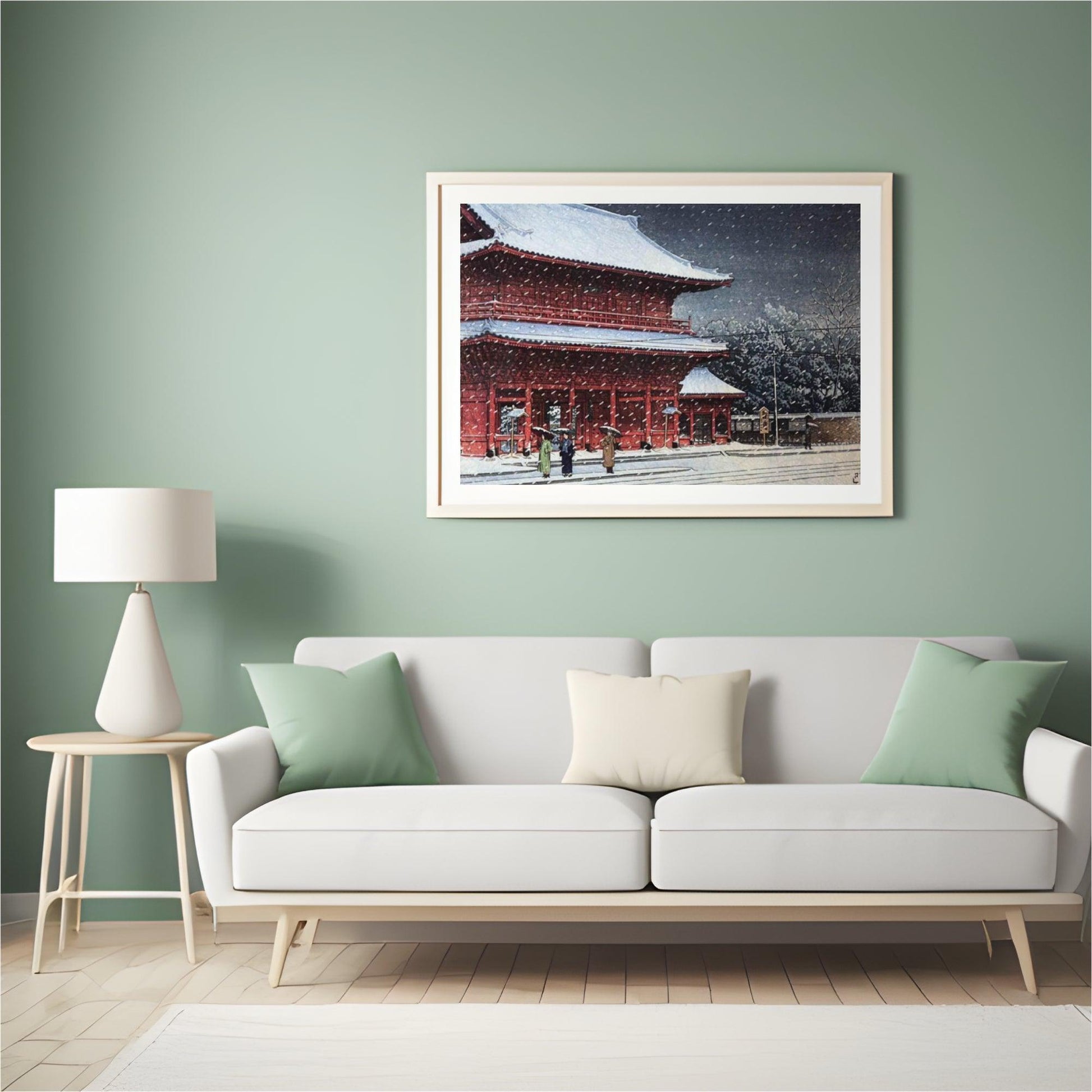 Diamond Painting - Sneeuw boven Zojoji Tempel - SEOS Shop ®