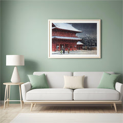 Diamond Painting - Sneeuw boven Zojoji Tempel - SEOS Shop ®