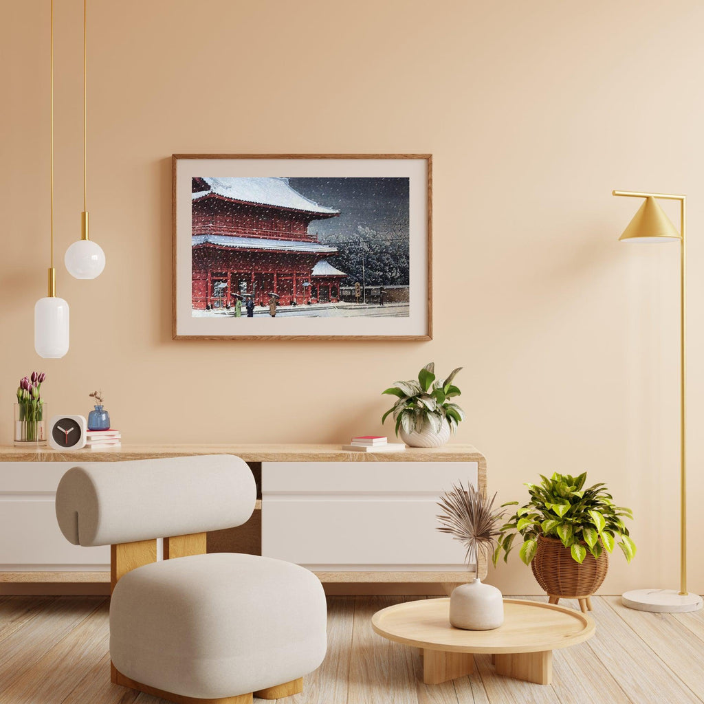 Diamond Painting - Sneeuw boven Zojoji Tempel - SEOS Shop ®