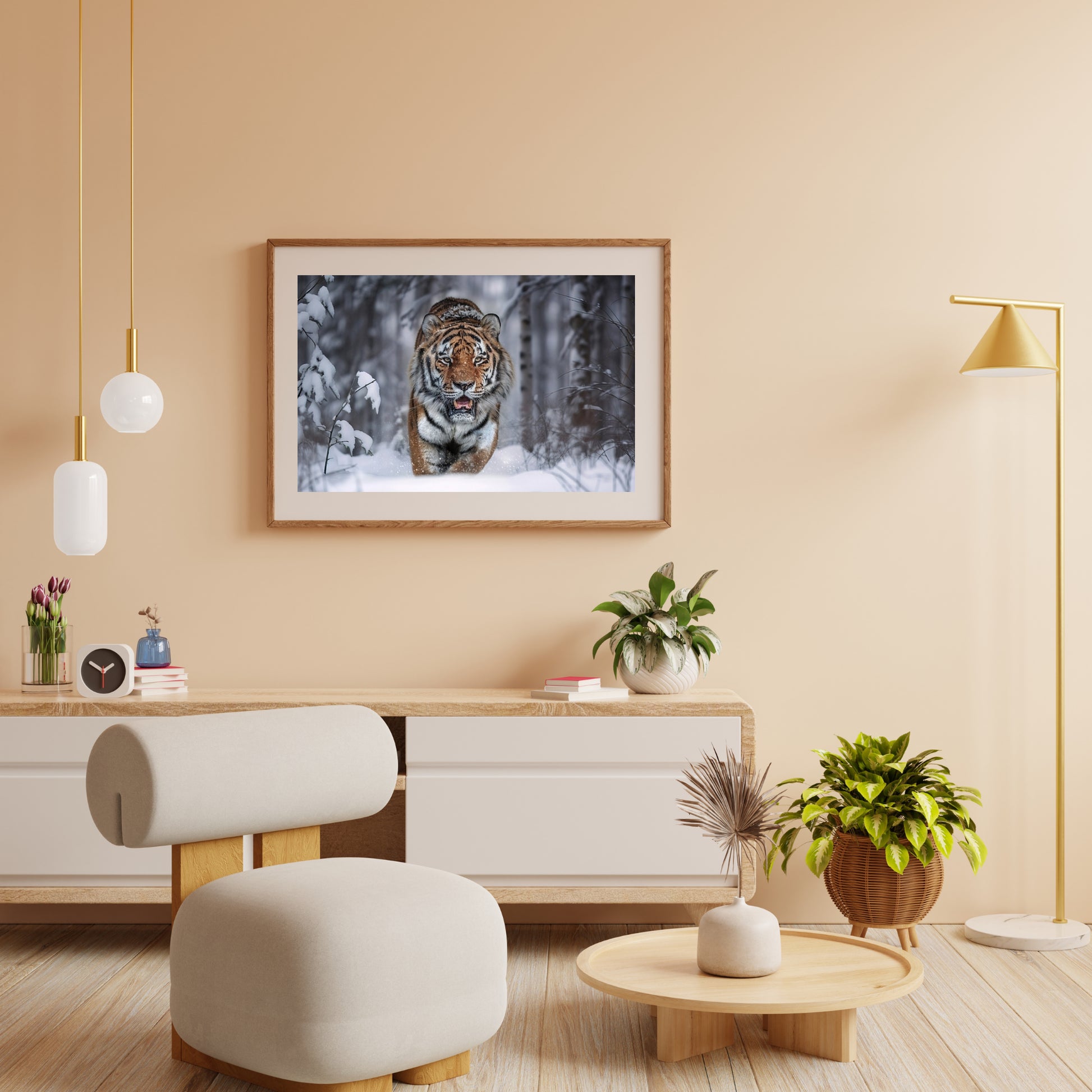 Diamond Painting - Sneeuwtijger
