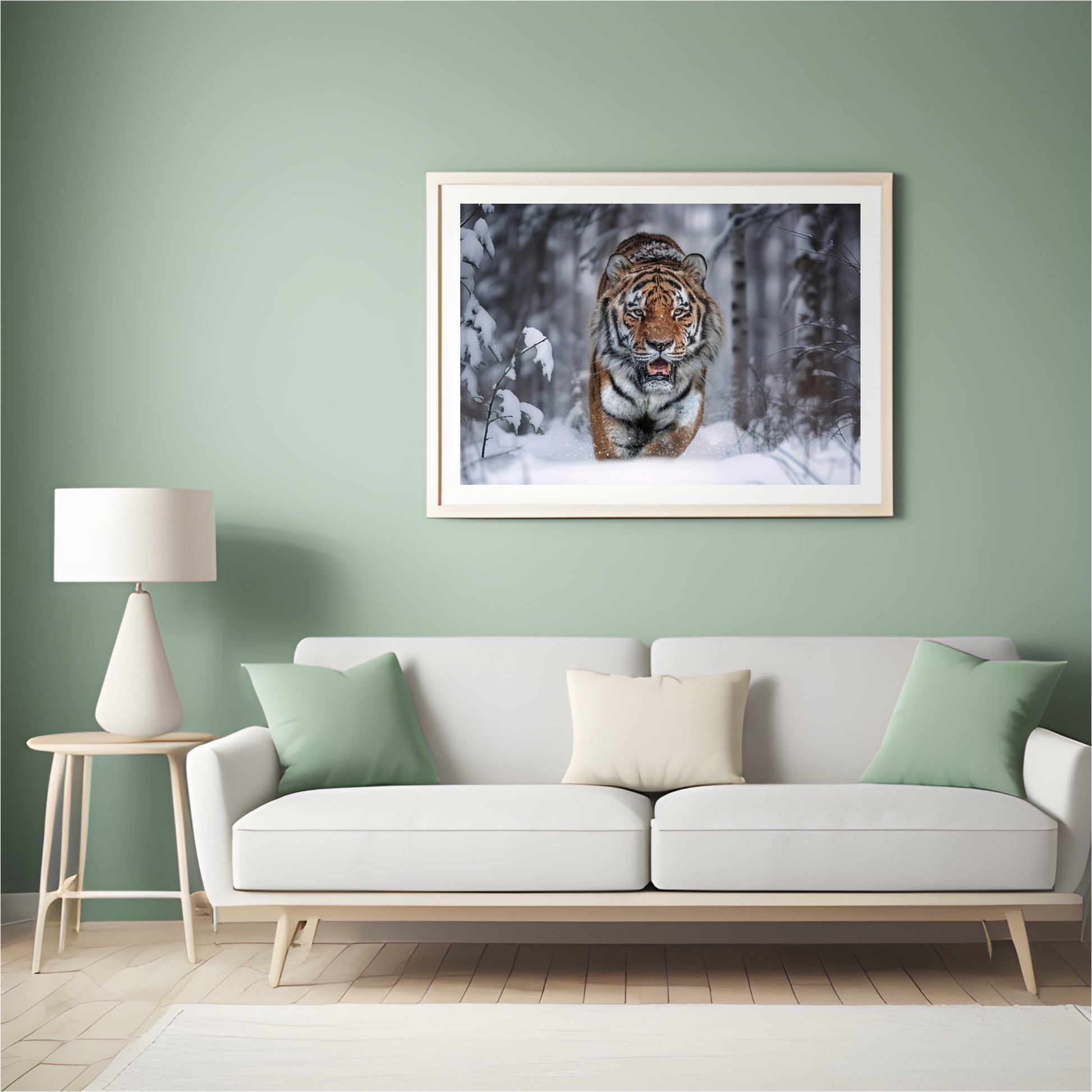 Diamond Painting - Sneeuwtijger