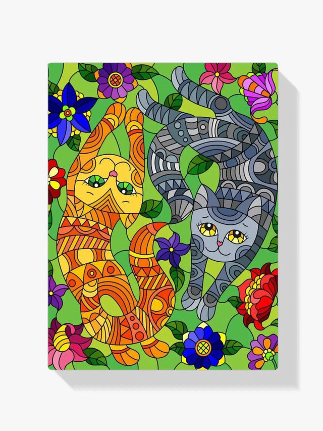 Diamond Painting - Speelse katjes