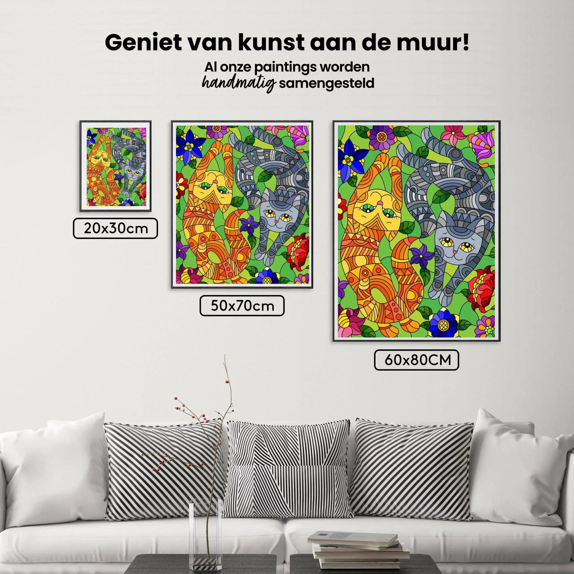 Diamond Painting - Speelse katjes