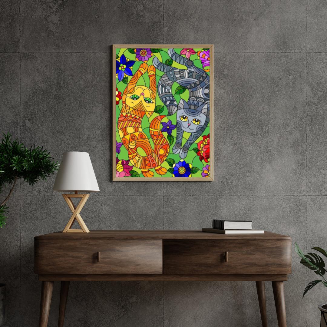 Diamond Painting - Speelse katjes
