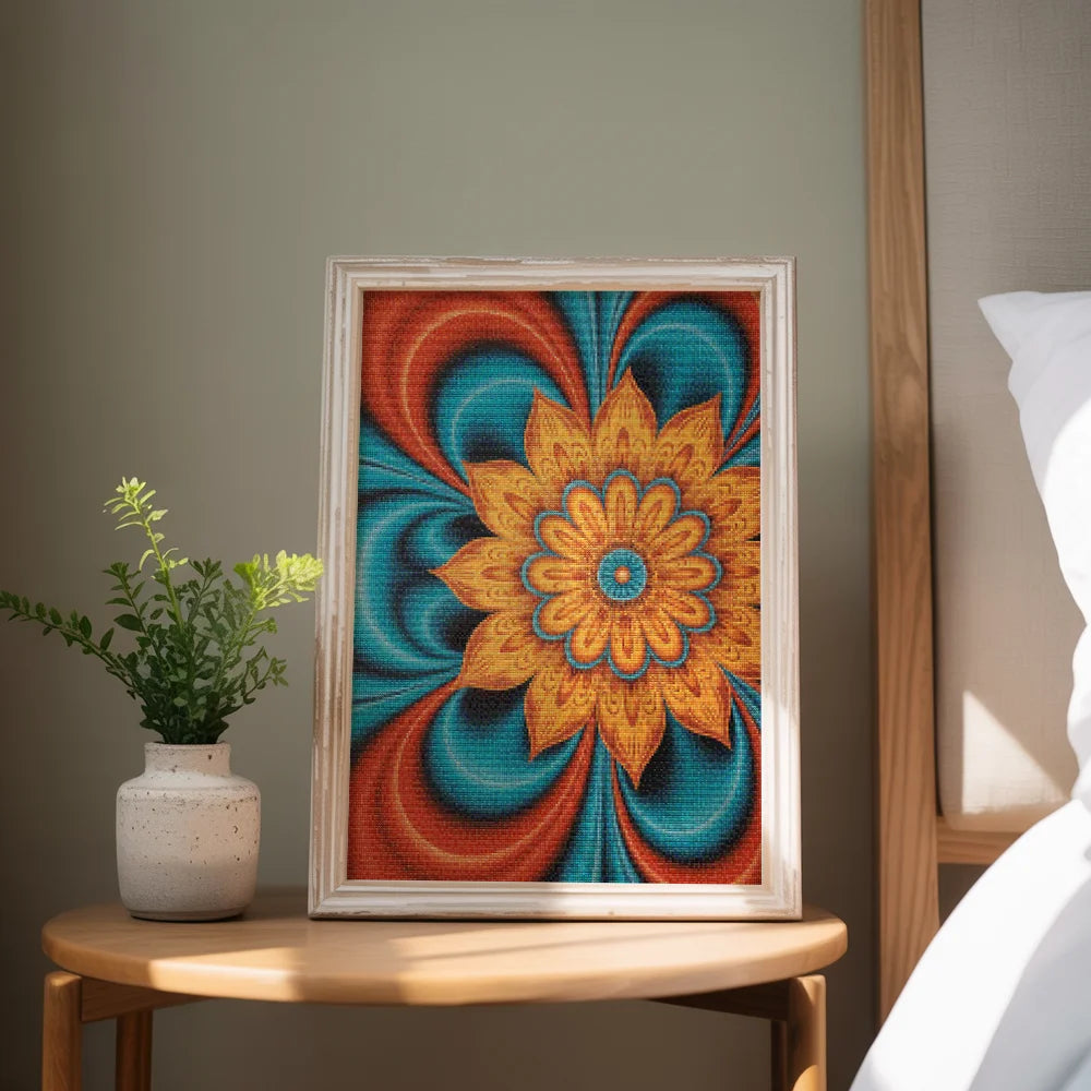 Diamond Painting - Spiralen van vuur en water