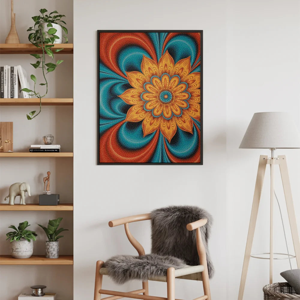 Diamond Painting - Spiralen van vuur en water